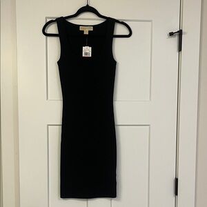 Michael Kors Ribbed Stretch Knit Tank Dress
